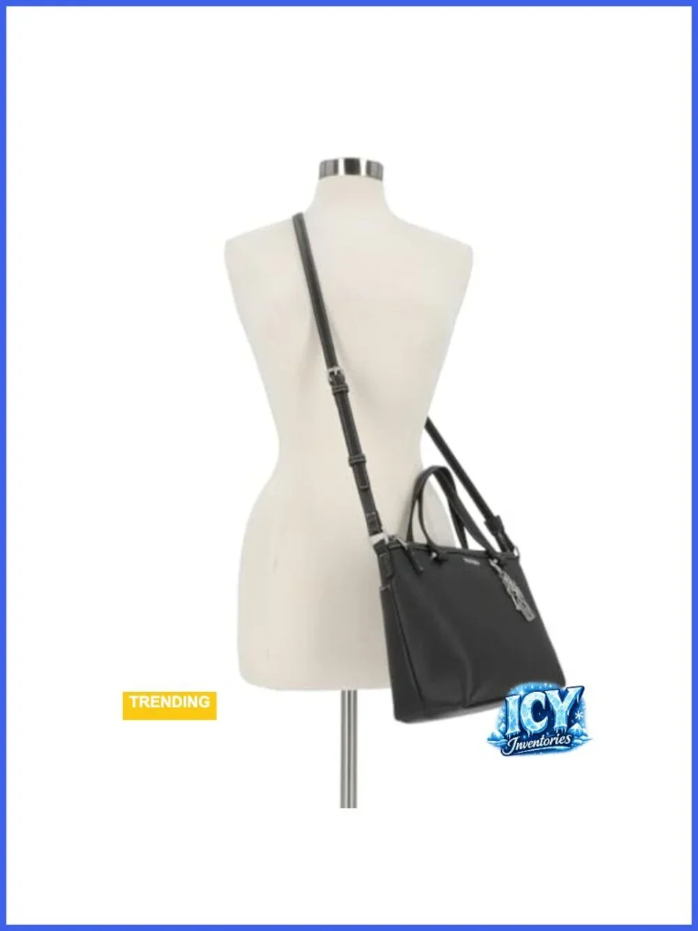 Nautica Mariner Faux Leather Satchel Handbag with Crossbody Strap, Top Handle